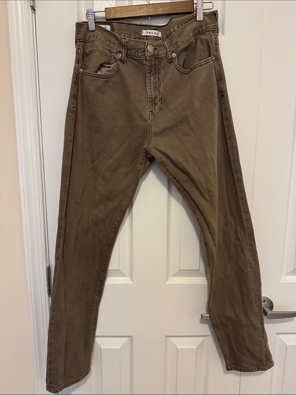 Men’s PacSun Eco Chocolate Brown Skinny Jeans (31/32)